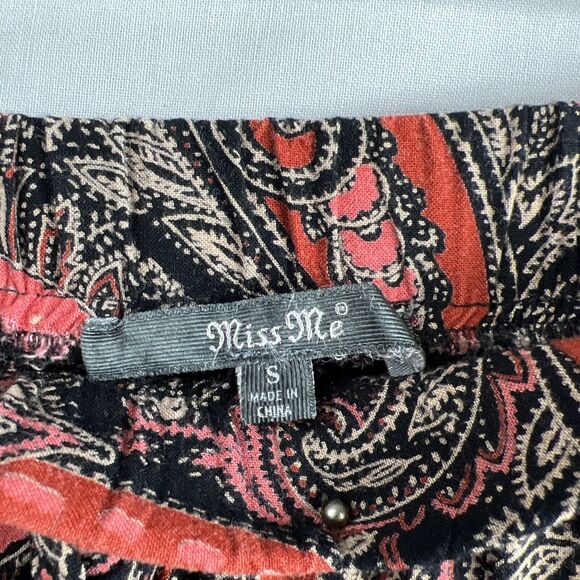 Miss Me Boho Paisley Wide Leg Pants Womens Stretch Size Small - Picture 3 of 12